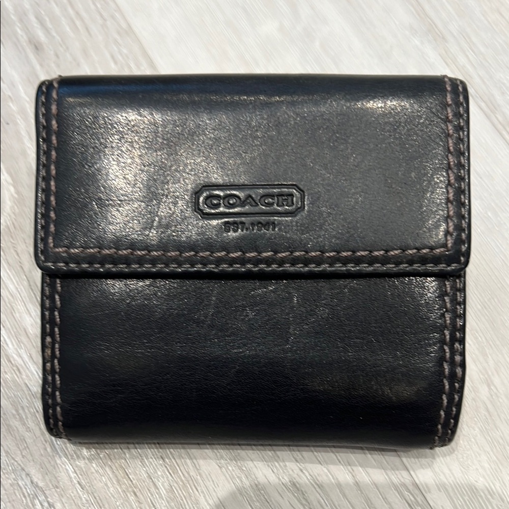 Coach Black Leather Wallet